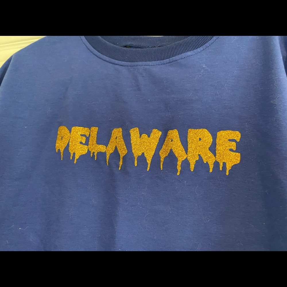 Univ If De Crop Sweatshirt Custom Design New - image 3